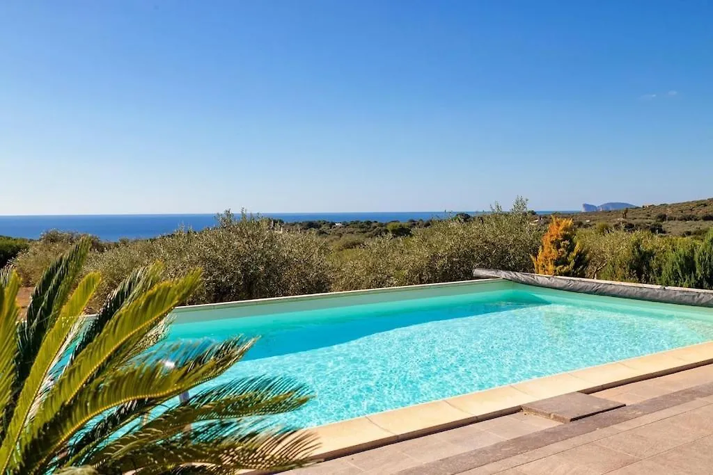 Villa Luxury Sunshine Alghero Con Piscina Vista Mare
